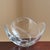 A beautifully sculptural freeform art glass centerpiece bowl showcasing the timeless elegance of Mid-Century Modern...