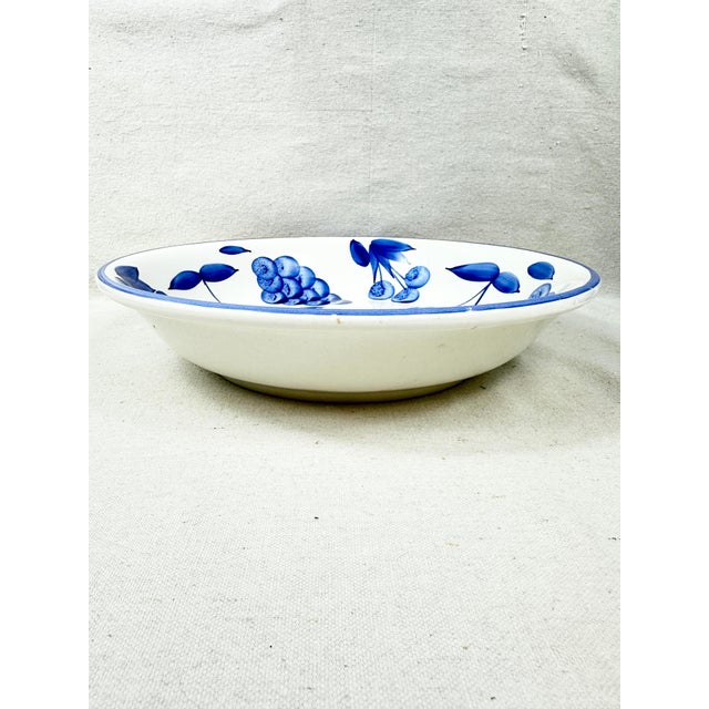 Vintage Stoviglierie Blue and White Serving Bowl For Sale - Image 4 of 7