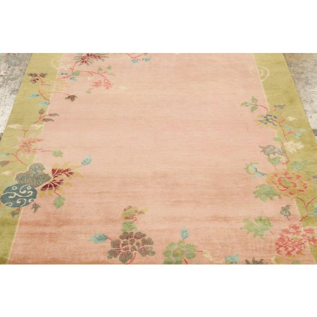 Rug & Kilim Contemporary Chinese Art Deco Style Square Wool Rug by Rug & Kilim For Sale - Image 4 of 8