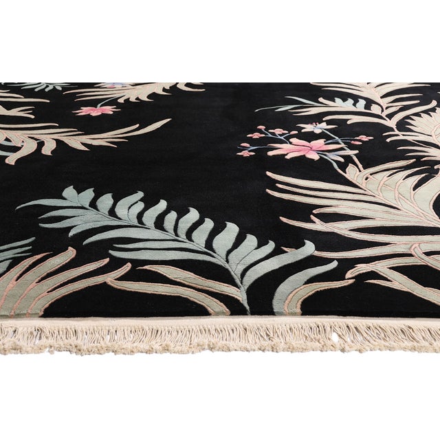 Vintage Chinese Art Deco Rug, 08'06 X 11'06 For Sale - Image 4 of 10