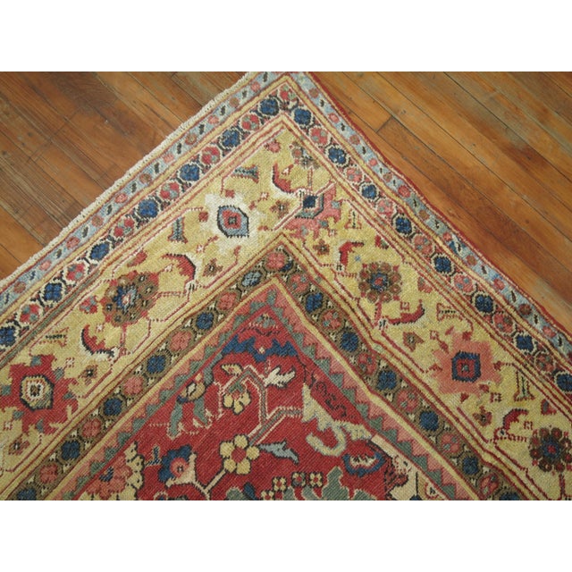 Zabihi Collection Antique Persian Mahal Rug For Sale - Image 4 of 6