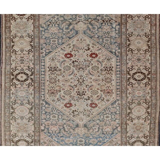 Antique Persian Bidjar Rug With Medallion and Detailed Floral Design 4'1 X 5'10 For Sale In Atlanta - Image 6 of 12