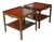 1960's Mid Century Kittinger Walnut Two-Tier Side Tables - A Pair For Sale