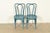 Victorian Jacob & Josef Kohn Antique Austrian Teal Lacquered Bentwood Bistro Chairs or Dining Chairs, Pair For Sale - Image 3 of 16