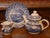 Vintage 1977 Silver Jubilee Queen Elizabeth II Commemorative Blue & White Broadhurst Tea Set: Teapot, Milk Jug, Tea Plate - Set of 3 For Sale - Image 18 of 18