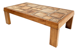 Vintage Ceramic Tile Coffee Table, 1960s