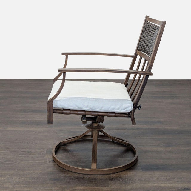 Modern Orchard Supply Hardware Swivel Rocking Patio Chair For Sale - Image 3 of 8