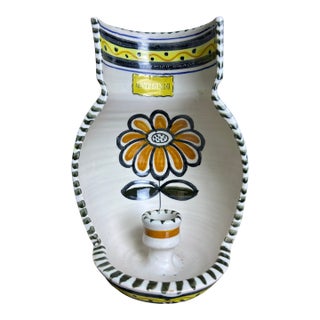 La Menora Talavera Spanish Hand-Painted Ceramic Wall Candle Sconce For Sale