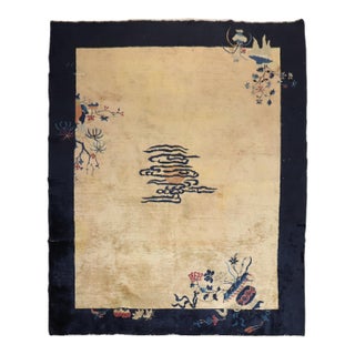 Early 20th Century Zabihi Collection Chinese Eclipse Room Size Rug - 8' x 9'8" For Sale