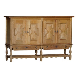 Mid-Century Danish Oak Sideboard attributed to Henning Kjærnulf for Nyrup Furniture Factory, 1950s For Sale