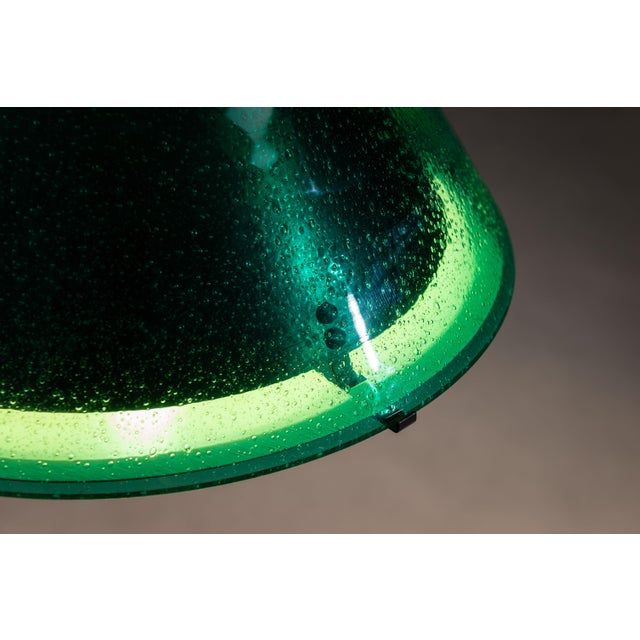Najade Pendantin Green Bubble Glass by Jonas Hidle, 1960s For Sale - Image 9 of 11