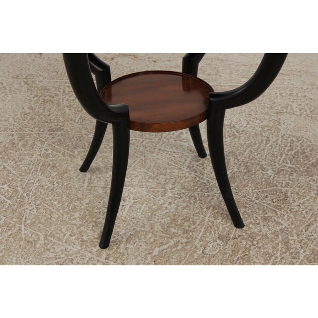 Wood Baker Italian Style Inlaid Round Lamp Table For Sale - Image 7 of 14