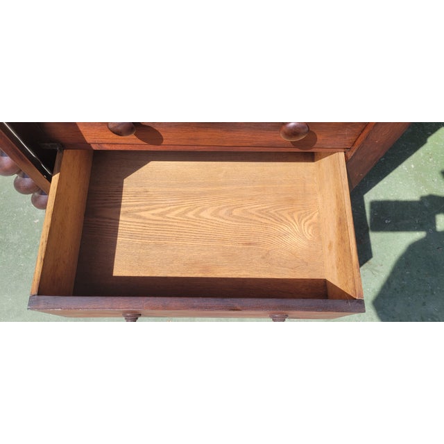 Mid 19th Century 19th Century Victorian Barley Twist Davenport Desk For Sale - Image 5 of 17