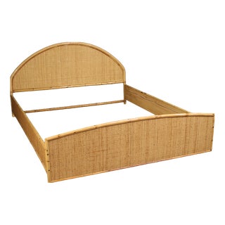 Vintage Italian Double Bed, 1980 For Sale