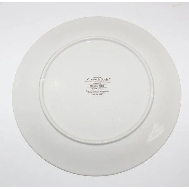 Art Deco Design Porcelain Plate Collectible Villeroy and Boch For Sale - Image 10 of 13