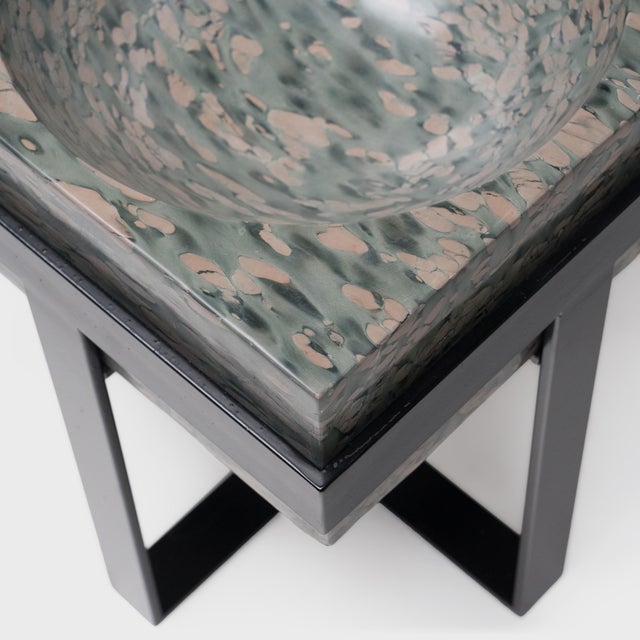 Contemporary Chinese Zhenzhu Basin Side Table For Sale - Image 3 of 4