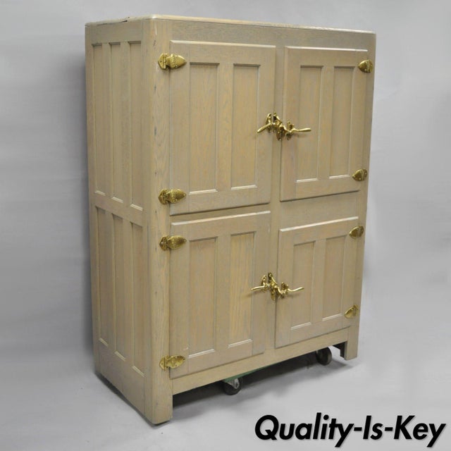 Large Antique Bohn Syphon Oak Wood Icebox Chairish