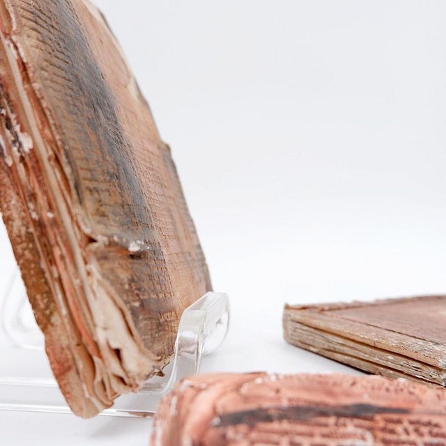 Terracotta Fond dAtelier Books from N.Lebrun, Belgium, 1980s, Set of 3 For Sale - Image 10 of 16