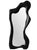 Luxury Sculptural Full Length Mirror 70.9" Organic Freeform Black Frame For Sale
