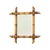 Antique faux bamboo mirror with original mirror plate and planked back, entirely in Chinoiserie style; this style was very...