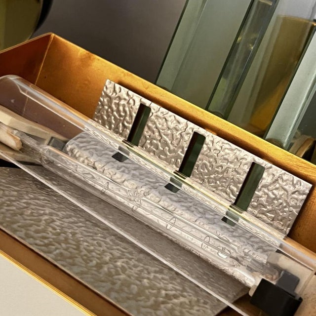 Hollywood Regency Wall Lights in Gilded Brass Bases, 1970, Set of 2 For Sale - Image 11 of 16