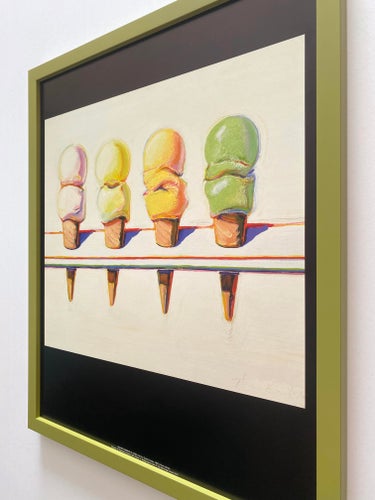 Wayne Thiebaud Vintage Modernist Framed Pop Art Lithograph Print