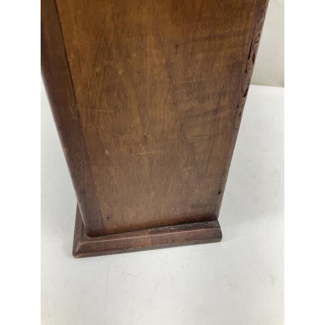 Wood Antique French Walnut Fariniere | Hand-Carved Flour Box, Provencal Dough Bin For Sale - Image 7 of 7