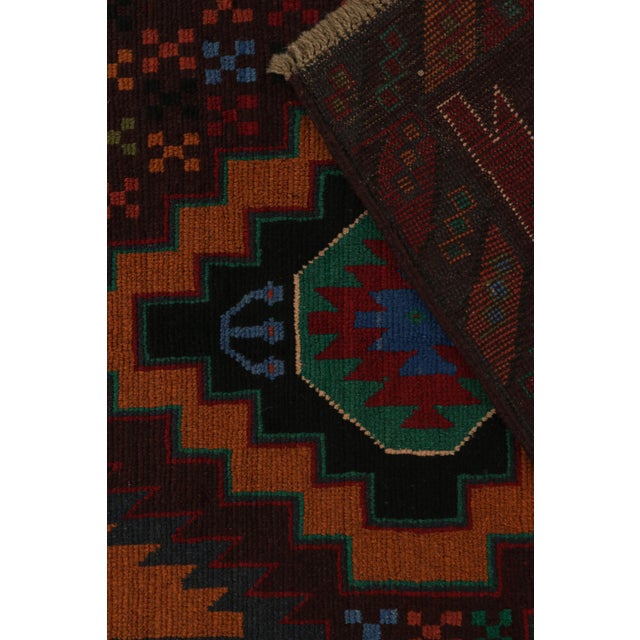 Brown Rug & Kilim’s Baluch Tribal Rug With Colorful Geometric Patterns For Sale - Image 8 of 8