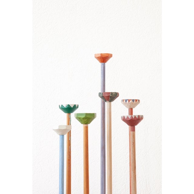 Rustic Large Candleholders by Iwan Näslund, Sweden, 1986, Set of 7 For Sale - Image 3 of 10