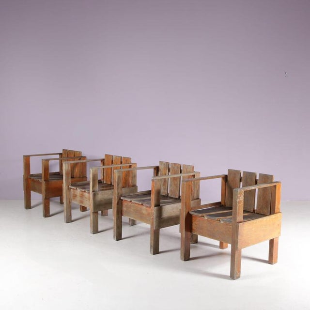 Teak Side Chair in the style of Rietveld, Netherlands, 1960s For Sale - Image 10 of 13