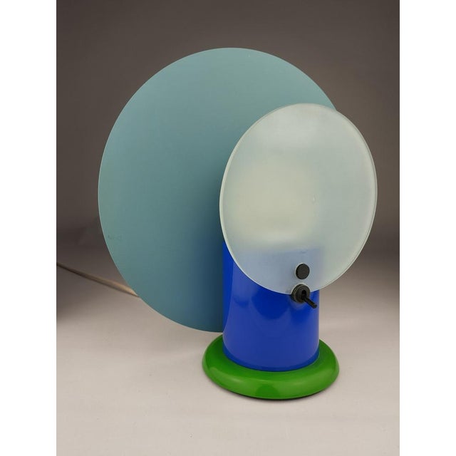 Postmodern Round Table Lamp by Michele De Lucchi for Bieffeplast, 1983 For Sale - Image 3 of 15
