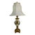 French Sevres Scenic Painted & Artist Signed Porcelain Lamp, Lion Head Handles For Sale - Image 11 of 14