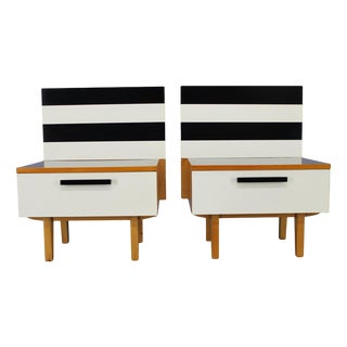 Mid-Century Nightstands, Czechoslovakia, 1960s, Set of 2 For Sale