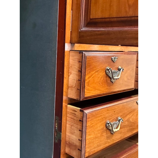 Wood Nineteenth Century English Compactum / Armoire With Cedar Interior - Custom Made - Circa 1890 - Uk Import For Sale - Image 7 of 10