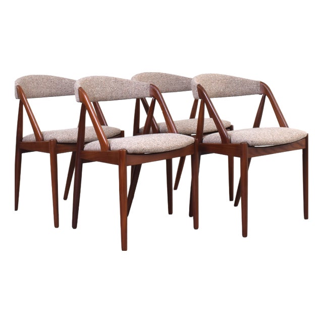 Mid-Century Teak Chairs by Kai Kristiansen, 1960s, Set of 4 For Sale