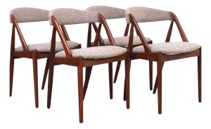 Mid-Century Teak Chairs by Kai Kristiansen, 1960s, Set of 4