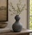 Earthy Gray pottery gourd-shaped vase
