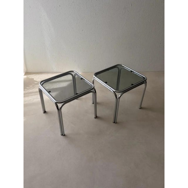 Gray Side Tables by Claire Bataille for Spectrum, 1970s, Set of 2 For Sale - Image 8 of 11