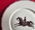 Large French Paris Porcelain Art Deco Charger Plate With Equestrian Silhouette of Horse & Rider Manner of Gio Ponti Signed Primavera For Sale - Image 4 of 5