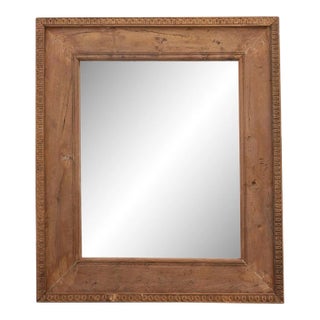 Reclaimed Teak Wood Rustic Framed Mirror For Sale