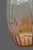 Fluted Glass Vase Ombre Color Green at Top Amber-Orange at Base 10'' Tall For Sale - Image 4 of 8
