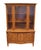 Italian High End Vintage Solid Cherry Italian Provincial 45" China Cabinet 1570-334 in Fruitwood Finish For Sale - Image 3 of 14