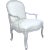 Mid 20th Century 2 Beautiful Hand Painted Fauteuil Chairs For Sale - Image 5 of 11