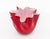 Mid-Century Modern Illums Bolighus Red Glass Handkerchief Vase For Sale - Image 3 of 9