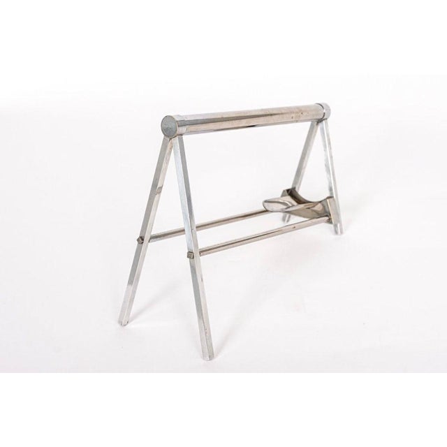 Art Deco Rare Antique French Art Deco Wine Bottle Holder by Jacque Adnet, 1940s For Sale - Image 3 of 10