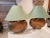 This listing consists of a beautiful pair of art deco table lamps by Chapman from the 1984. Both shades and lamps are in...