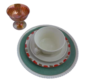 Vintage Mismatched Dinner Settings - Set of 5