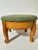 Victorian Vintage Mid 20th Century Small Wooden Footstool With Needlepoint Cushion For Sale - Image 3 of 12