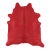 Rug & Kilim’s Contemporary Cowhide Solid Rug in Vibrant Red Hues For Sale
