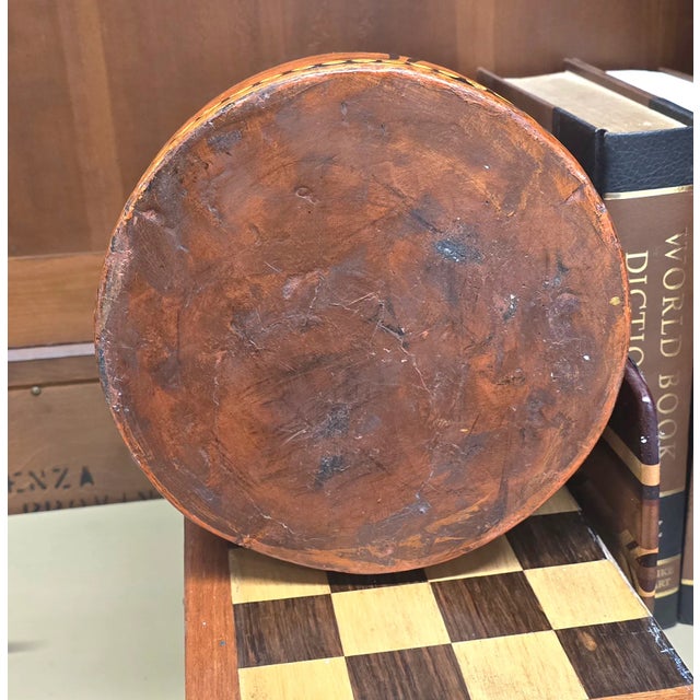 Folk Art Vintage Wooden Folk Art Evil Tribal Vibe Vase For Sale - Image 3 of 9